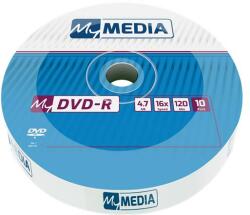 MYMEDIA DVD-R lemez, 4, 7 GB, 16x, 10 db, zsugor csomagolás, MYMEDIA (by VERBATIM) (DVDM-16Z10) - irodaoutlet