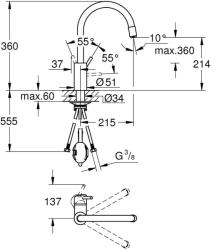 GROHE Concetto New Egykaros mosogatócsaptelep