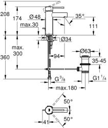 GROHE Essence New Egykaros mosdócsaptelep S