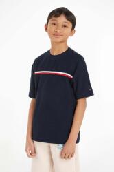 Tommy Hilfiger gyerek pamut póló sötétkék, mintás - sötétkék 164 - answear - 11 990 Ft