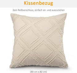 TOCOMOA Bojtos Ágyneműhuzat 2 Részes 135x200cm (Bézs)