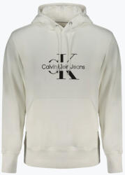 Calvin Klein Hanorac barbati J30J325429 din bumbac cu imprimeu cu logo si croiala Regular fit, Alb (FI-J30J325429_BIYAF_2XL)