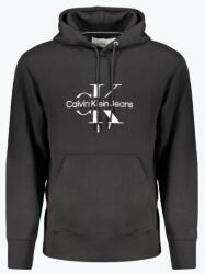 Calvin Klein Hanorac barbati J30J325429 din bumbac cu imprimeu cu logo si croiala Regular fit, Negru (FI-J30J325429_NEBEH_M)