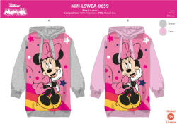 ExityKft Disney Minnie egér kapucnis pulóver kislányoknak - szürke - 128