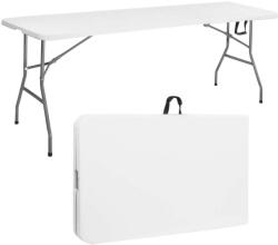 Gardlov Összecsukahtó kerti asztal, 240cm, fehér, 150kg teherbírás