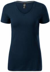 MALFINI Tricou femei Action V-neck - Albastru marin | S (7010213)