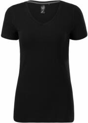 MALFINI Tricou femei Action V-neck - Neagră | 2XL (7010117)