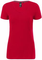 MALFINI Tricou femei Action V-neck - Roșu deschis | L (7017115)
