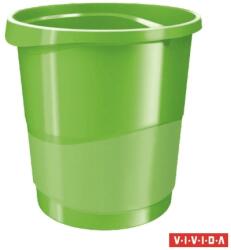 Esselte Europost Vivida 14 literes Műanyag Papírkosár - Zöld (623950)