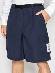 Tommy Jeans Pantalon scurți din material Tjm Belted Bball DM0DM13224 Bleumarin Loose Fit