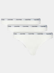 Calvin Klein Underwear Set 3 perechi de chiloți de damă clasici 000QD5207E Alb