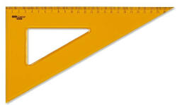  Vonalzó ARISTO Contrast háromszög 60 fokos 25 cm sárga (GEO22625)