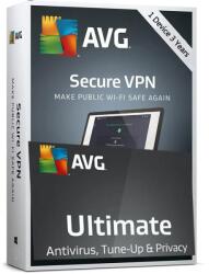 AVG Technologies Ultimate + VPN Windows - 1 PC / 3 An, Licență electronică licență electronică
