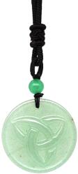 R. M. ékszer Kör trefoil aventurin medál zsinóron 3, 5cm (021938)