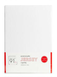  Jersey pamut gumis lepedő Fehér 140x200 cm +30 cm