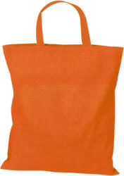 M-Collection színes, rövid fülű oeko-tex pamut vászontáska, 140g, Narancssárga (MC6068010)
