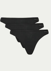 Calvin Klein Underwear Set 3 perechi de chiloți tanga 000QD5217E Negru