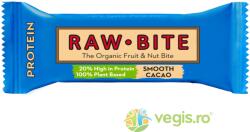 RAW BITE Baton Proteic Raw Cremos cu Cacao fara Zahar Adaugat si fara Gluten Ecologic/Bio 45g