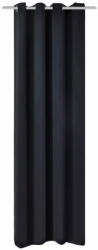  Vidaxl fekete sötétítőfüggöny fém fűzőlyukakkal 270 x 245 cm 132203