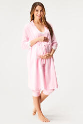 Kinderly Halat sarcină din bumbac Kinderly scurtă roz XL