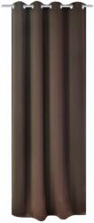  Vidaxl barna sötétítőfüggöny fém fűzőlyukakkal 270 x 245 cm 132204