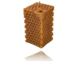 Ambrozis® Méhsejt mintás hasáb méhviasz gyertya