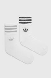 adidas Originals zokni (2 pár) HC9561 fehér, női, HC9561 - fehér 40/42