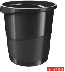 Esselte Europost Vivida 14 literes Műanyag Papírkosár - Fekete (623952)