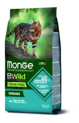 Monge BWild Grain Free Sterilised száraz macskatáp - tonhal, borsó 1.5 kg