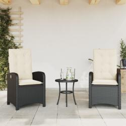vidaXL 2 db polyrattan dönthető kerti szék párnával (365168/9/70/1)