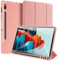 Dux Ducis GP-100114 Galaxy Tab S8 LTE (SM-X706)/WIFI (SM-X700) / Tab S7 LTE 5G (SM-T876) rózsaszín bőr hatású tablet tok (GP-100114)