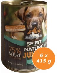 Spirit of Nature Dog konzerv Junior Bárányhússal és nyúlhússal 6x415g