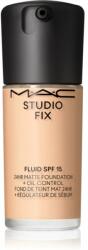 MAC Cosmetics Studio Fix Fluid SPF 15 24HR Matte Foundation + Oil Control mattító alapozó SPF 15 árnyalat NC16 30 ml