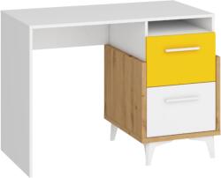 WIPMEB HEY HEY íróasztal (fehér-sárga-artisan)