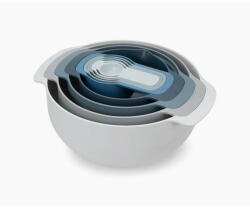 Joseph Joseph Set boluri Joseph Joseph 40101, 9 piese, Economie de spatiu, fara BPA, Albastru deschis (40101) Castron