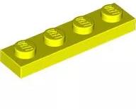 LEGO® 3710c236 - LEGO neon sárga lap 1 x 4 méretű (3710c236)