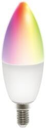 DELTACO SMART HOME SH-LE14RGB izzó LED, E14, gyertya, WIFI, 5W, színes+fehér, szabályozható