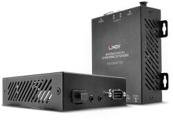 Lindy Extender HDMI 4K60, USB, IR & RS232 extender, Száloptikás, 300m 39392 (39392)