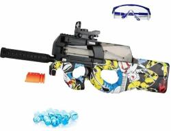 Sunny Blaster P90, pistol BB cu gel de apă cu accesorii, galben (P90-yellow)