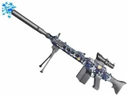 Sunny Blaster MG3, pistol cu bile cu gel de apă cu accesorii, albastru (MG3-black)