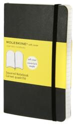 Moleskine Notesz MOLESKINE QP612 "P" kockás puha fedeles fekete 7490140000 (7490140000)