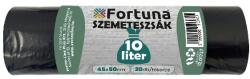 Fortuna Szemeteszsák FORTUNA 10L pipere fekete 45x50 cm 20 db/tekercs 455010 (455010)