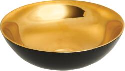 INVENA TINOS kerek mosdókagyló fényes arany/fekete CE-43-027-C (CE-43-027-C)