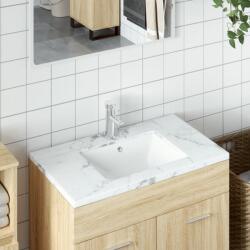 vidaXL fehér négyszögű kerámia fürdőszobai mosdókagyló 47, 5x35x19, 5 cm (153725) - vidaxl