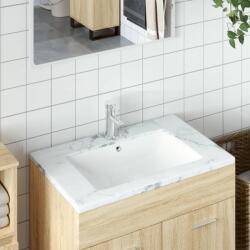 vidaXL fehér négyszögű kerámia fürdőszobai mosdókagyló 55, 5x37, 5x19 cm (153727) - vidaxl