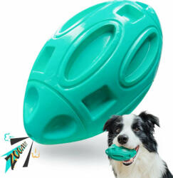  Interaktív kutya rágójáték, Csipogó Zöld gumi Labda Közepes és Na (B08J3KTY1P_1)