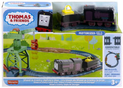 Mattel Thomas Set De Joaca Cu Locomotive Diesel Si Cranky Motorizate Si Accesorii (MTHGY78_HHW05) - ejuniorul Trenulet