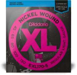 D'Addario EXL170-5 Nickel Wound 45-130 basszusgitár húr szett (EXL170-5)