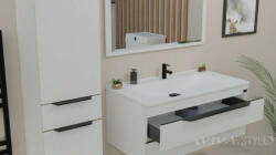 TMP VOX fehér fali függesztett fürdőszobai ÁLLÓSZEKRÉNY - 160 x 38 cm (00401083) - watermarkt