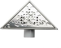  SAY Kackar háromszög zuhanyszifon RM 17, 5x17, 5 cm (fém) (71KCRP) - watermarkt